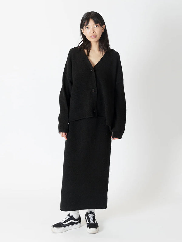 ASHER ECO OVERSIZED CARDIGAN | BLACK