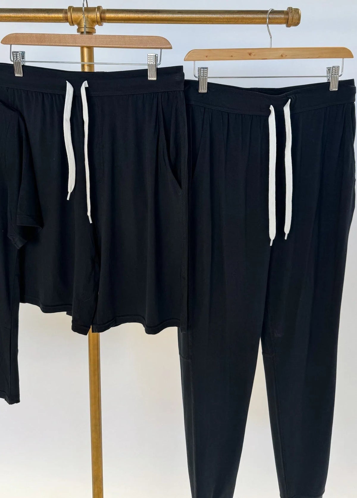 Bob's Essential Set - TEE/JOGGER/SHORT | BLACK-Bob's Sleepwear Co.-Cloud Nine Pajamas