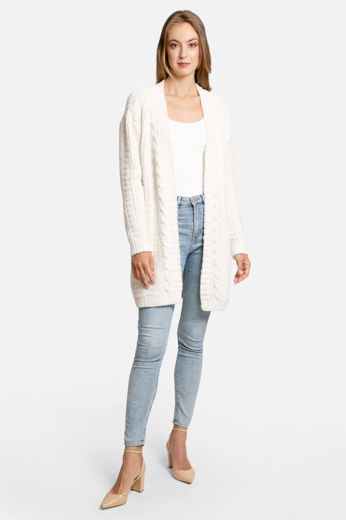 Cable Knit Cardigan-COZYLUXE-Cloud Nine Pajamas