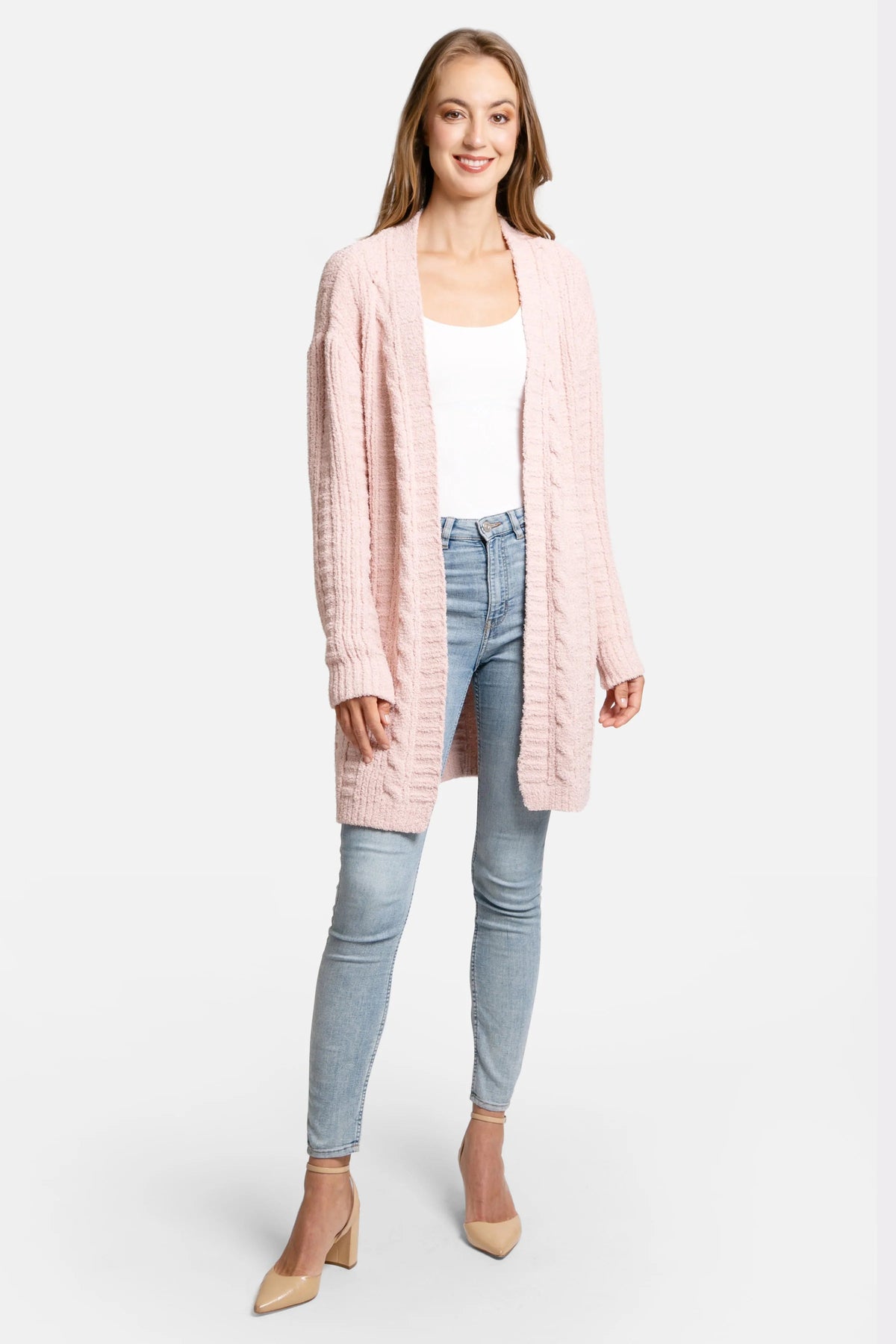 Cable Knit Cardigan-COZYLUXE-Cloud Nine Pajamas