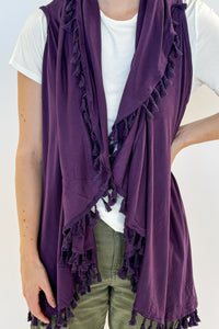 Cardi Vest Lightweight with tassels