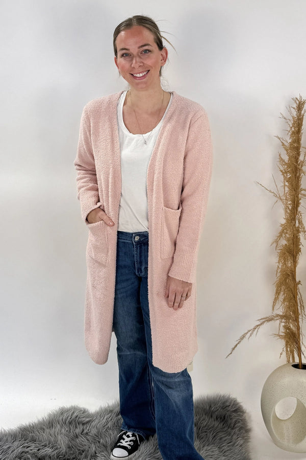 Chenille Soft Cardigan w/ Pockets-COZYLUXE-Cloud Nine Pajamas