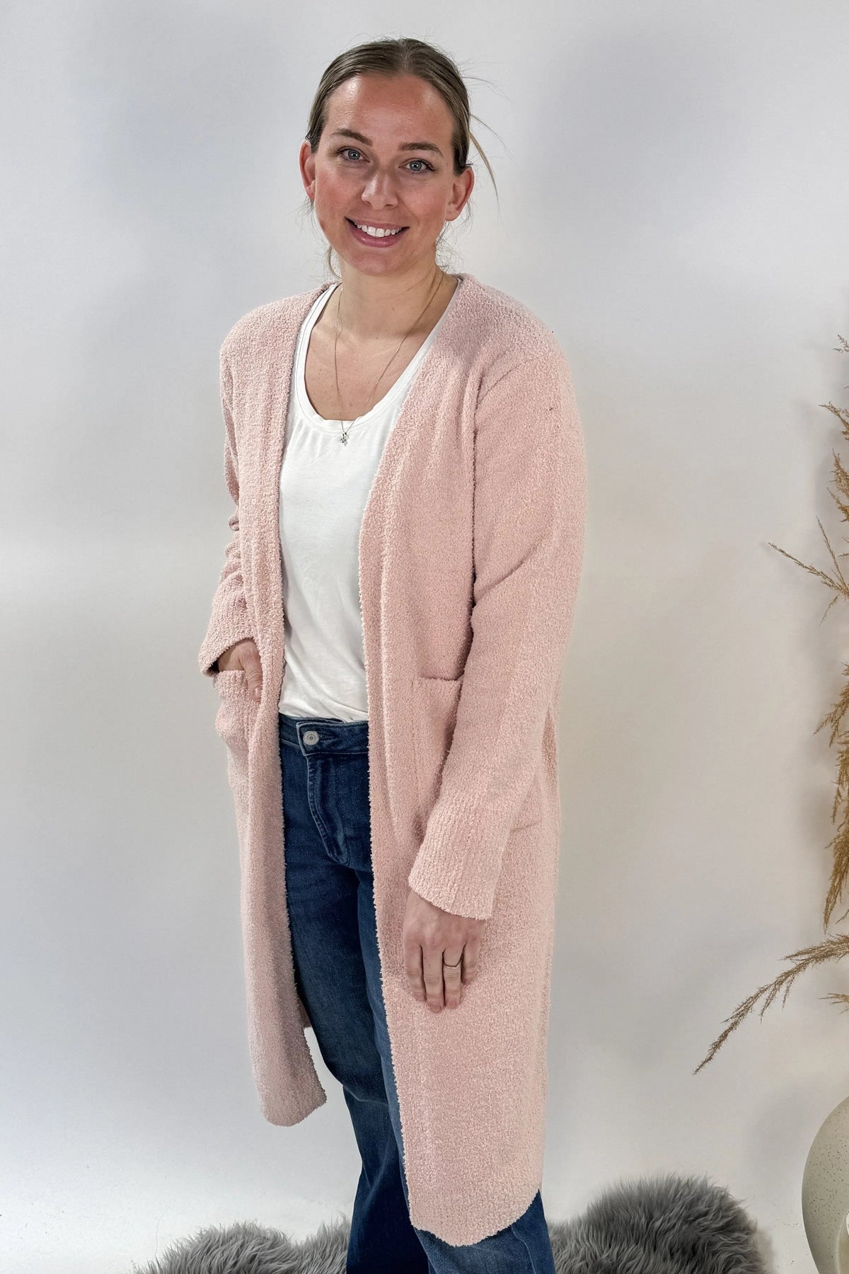 Chenille Soft Cardigan w/ Pockets-COZYLUXE-Cloud Nine Pajamas