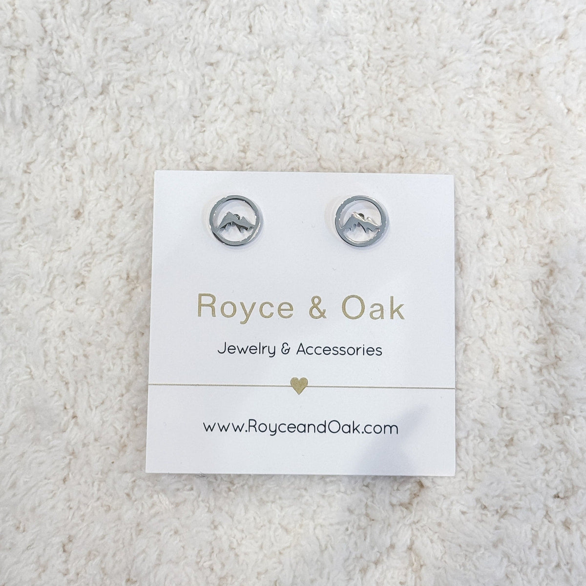 Circle Mountain Earrings-Royce & Oak-Cloud Nine Pajamas