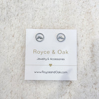 Circle Mountain Earrings-Royce & Oak-Cloud Nine Pajamas