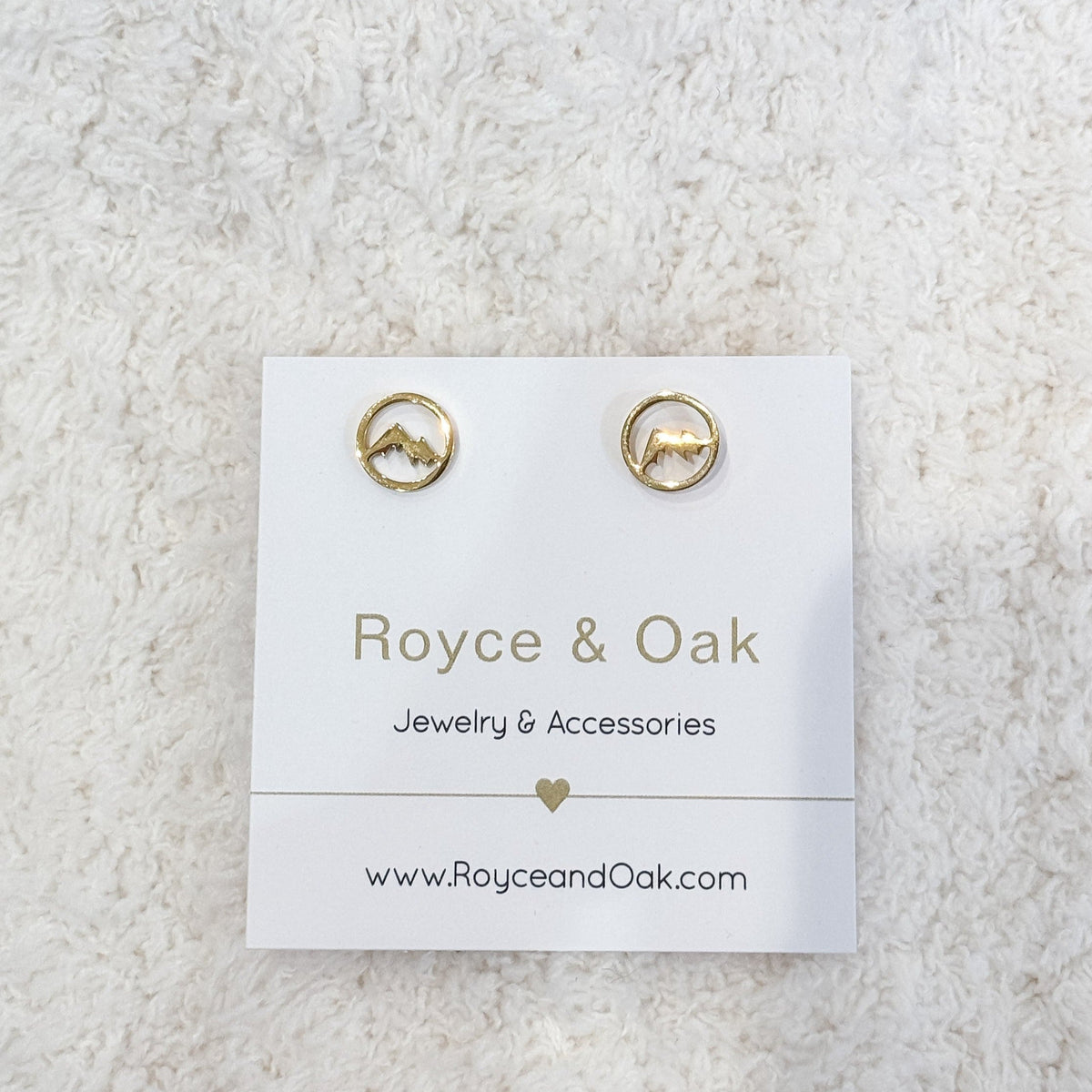 Circle Mountain Earrings-Royce & Oak-Cloud Nine Pajamas