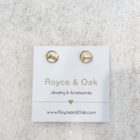 Circle Mountain Earrings-Royce & Oak-Cloud Nine Pajamas