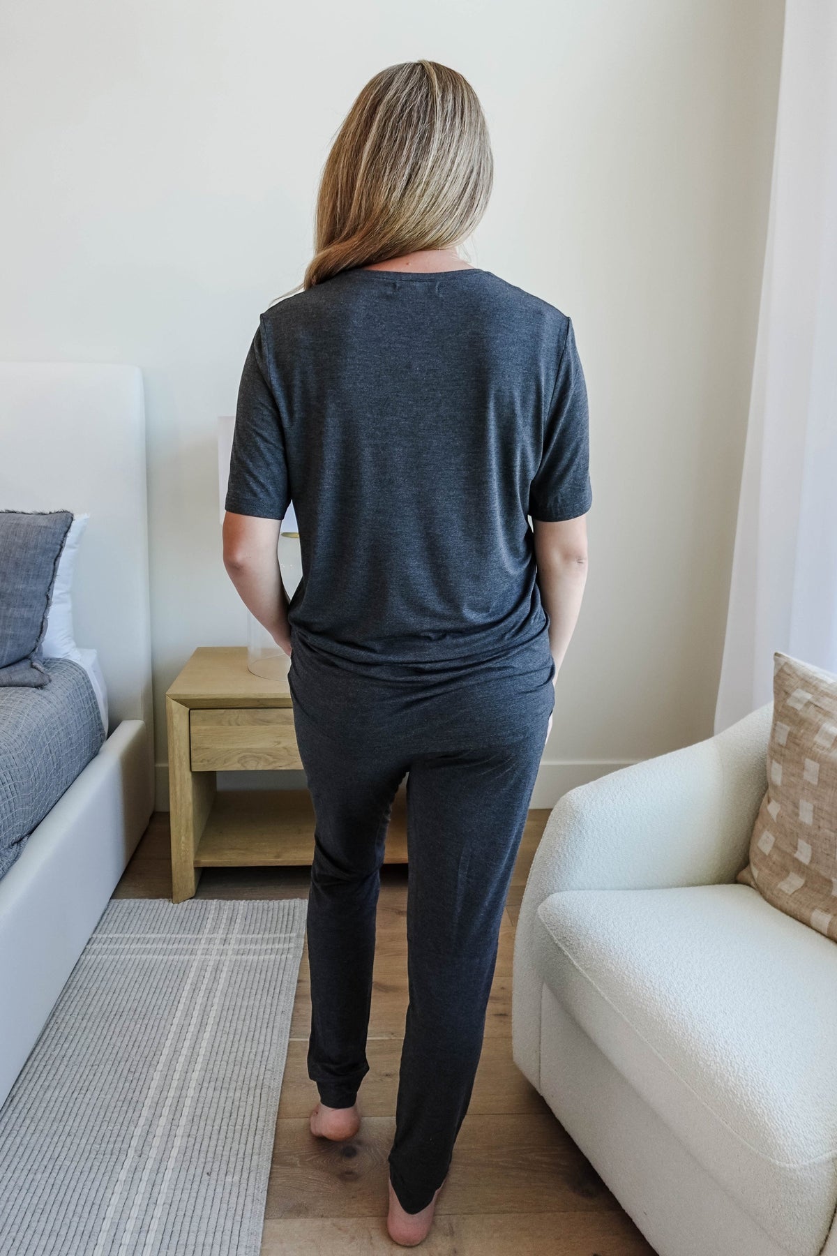 Unisex Short Sleeve Tee Bamboo | Charcoal