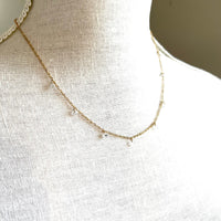 Dainty Sparkle Necklace-Royce & Oak-Cloud Nine Pajamas