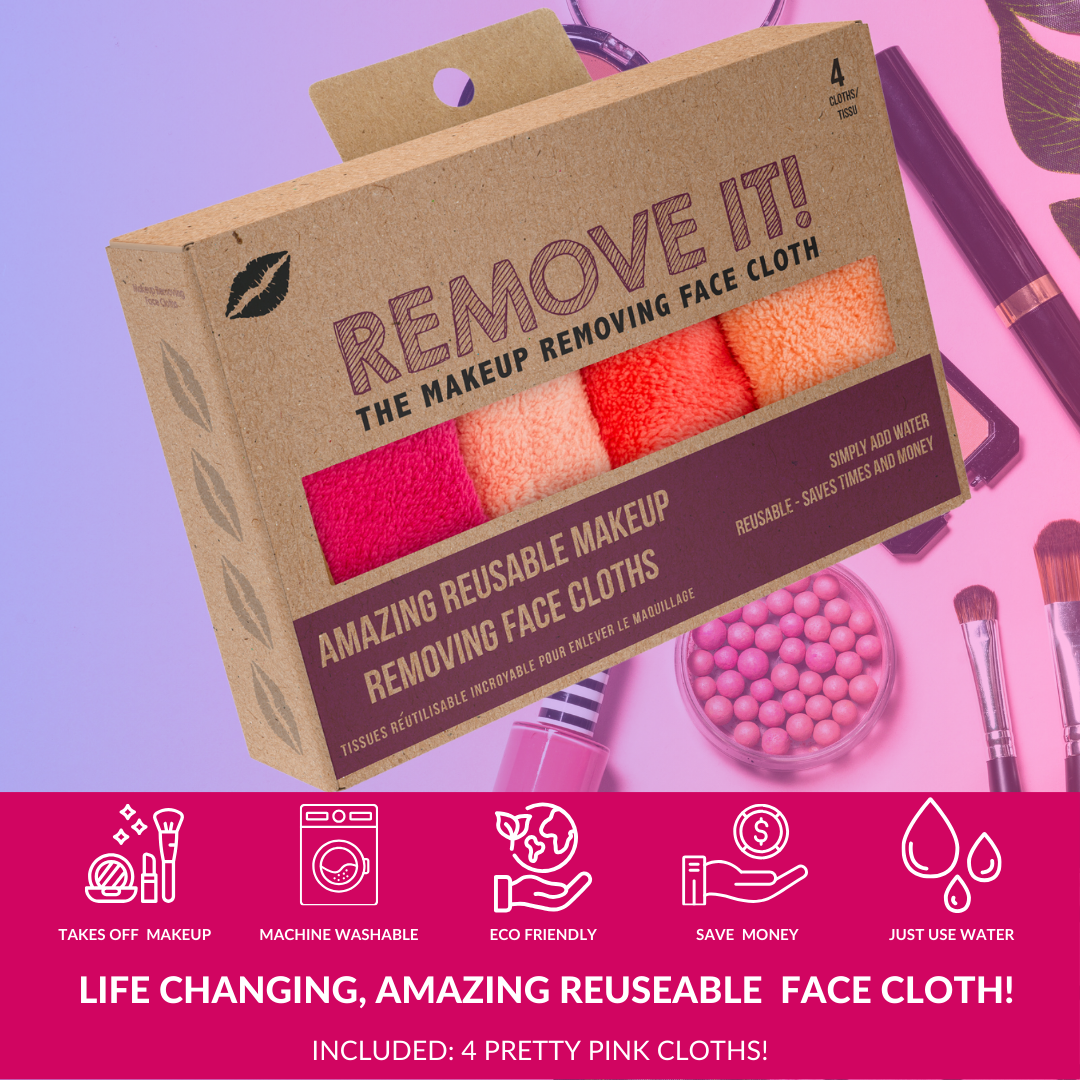 Remove It! Cloth - 4 Pack Makeup Removing Cloth