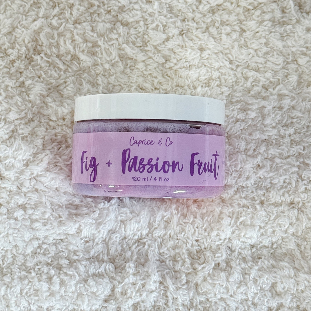 fig + passion fruit foaming body scrub 