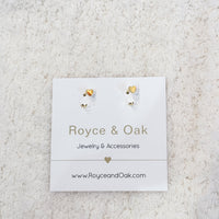 Heart Open Huggie Earrings-Royce & Oak-Cloud Nine Pajamas