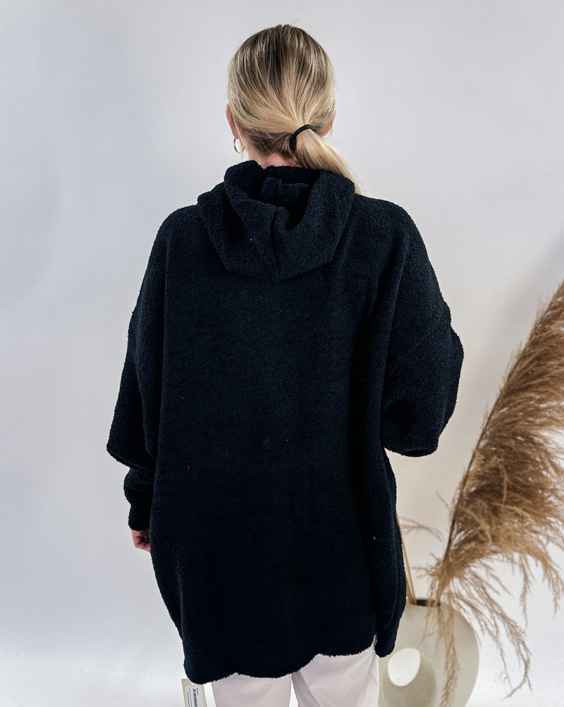 Hooded Wearable Chenille Blanket w/ Front Pocket