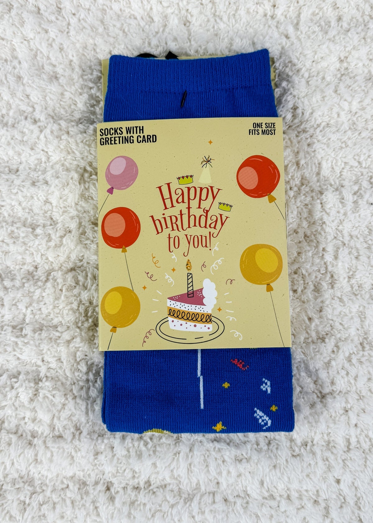 greeting card socks printed