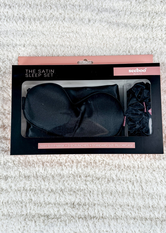 satin sleep set seeboo beauty gift set