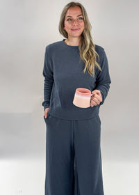 Lounge Set Top/Wide Leg Pant