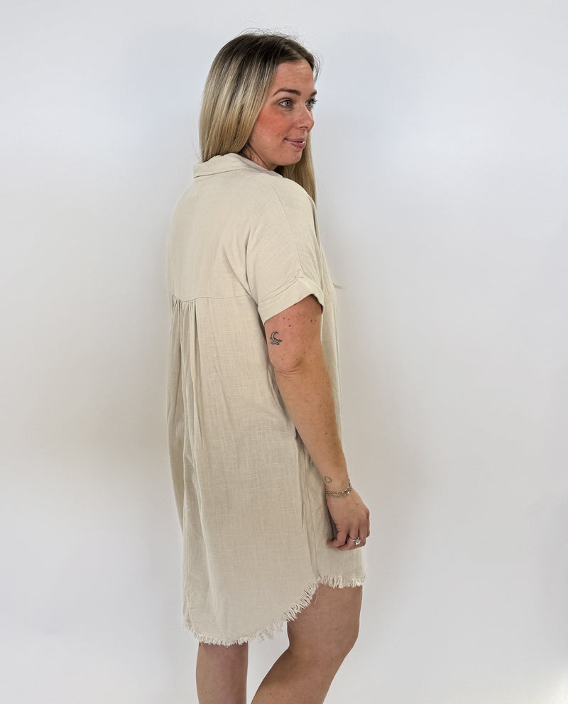 Linen Dress Shirt | SUMMER DRESS