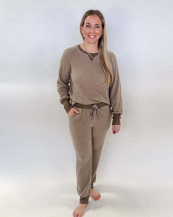 Cable Knit Loungewear Set | URBAN TOUCH | SilkFred US