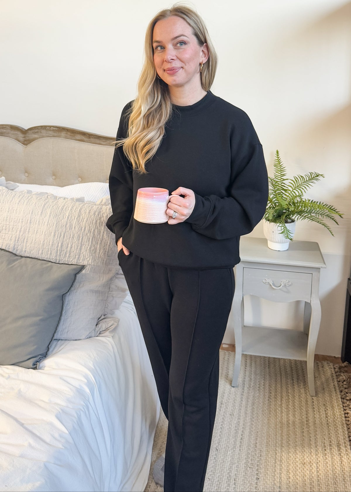 Lounge Top/Pintuck Pant Set