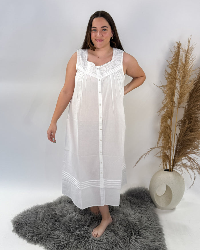 Nightshirt Cotton Wide Strap | SUMMER DRESS