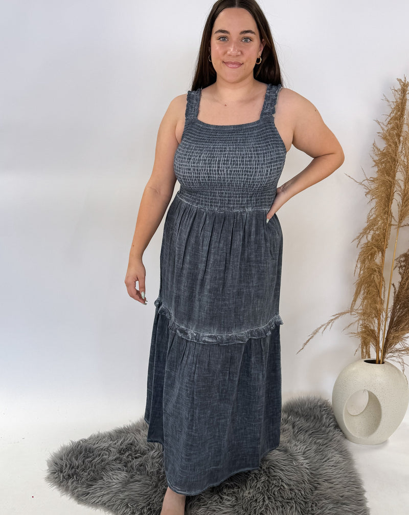 DRESS STONEWASH GREY | SUMMER DRESS