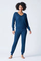 Jogger Textured Essential-Loungewear Bottoms-PJ Salvage-NAVY-XS-Cloud Nine Pajamas