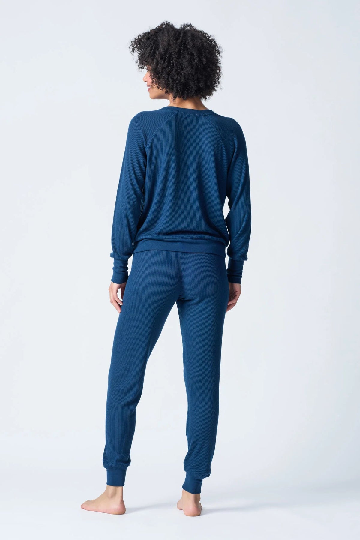 Jogger Textured Essential-Loungewear Bottoms-PJ Salvage-Cloud Nine Pajamas