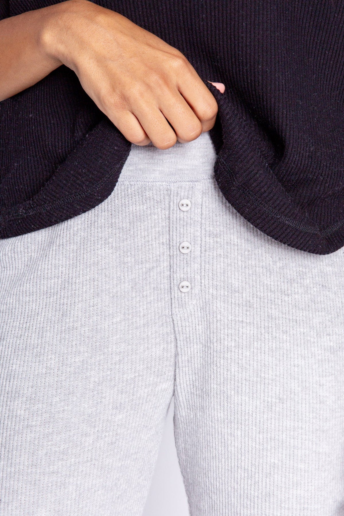 Jogger Textured Essential-Loungewear Bottoms-PJ Salvage-Cloud Nine Pajamas