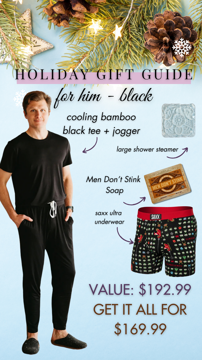 Men's PJ Gift Bundle - Black