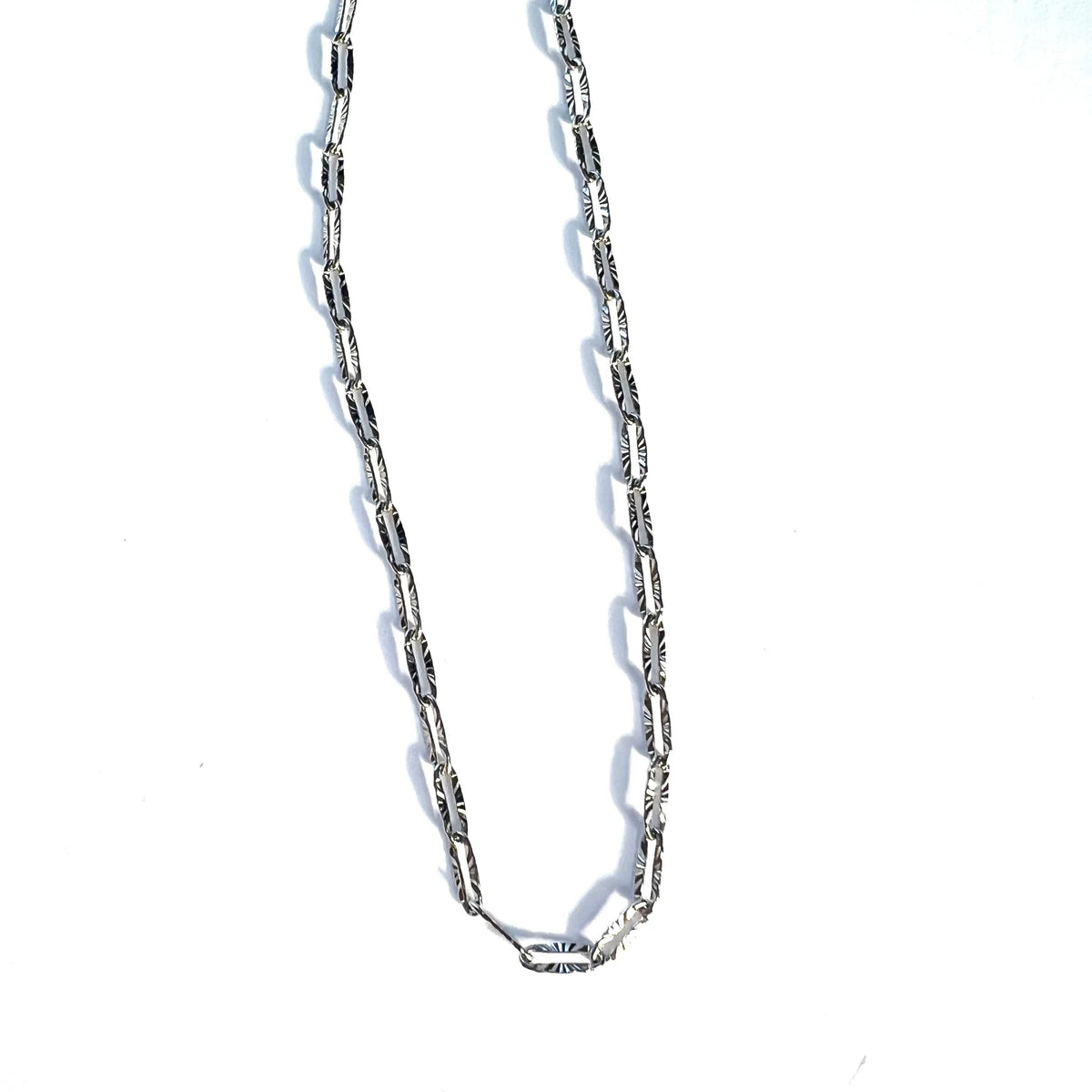 Oval Texture Chain Necklace-Royce & Oak-Cloud Nine Pajamas