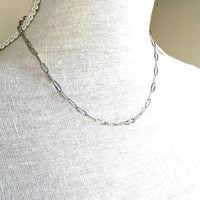 Oval Texture Chain Necklace-Royce & Oak-Cloud Nine Pajamas