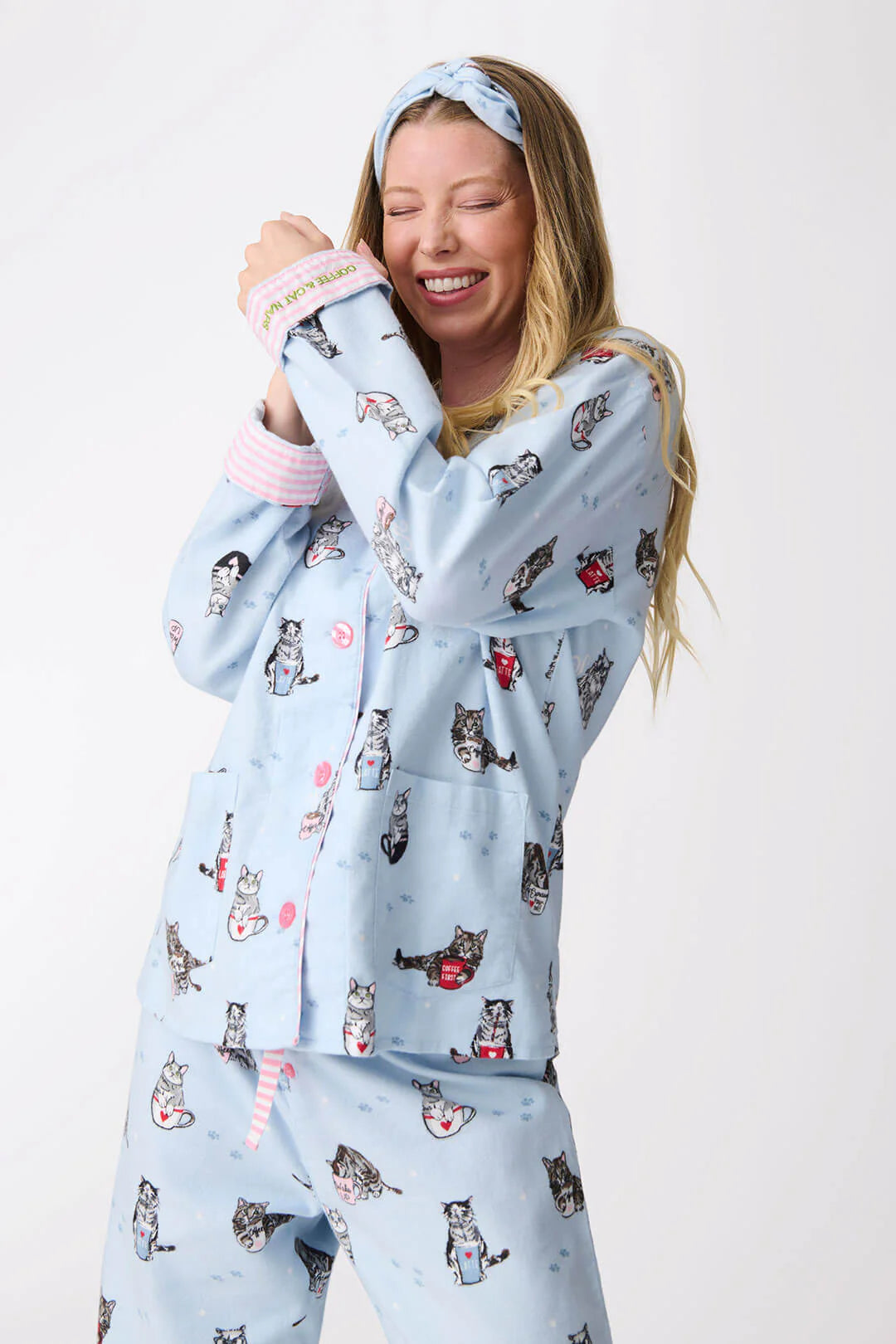 PJ Flannel Coffee & Cat Naps-PJ Flannel-PJ Salvage-Cloud Nine Pajamas