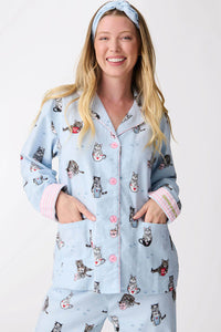 PJ Flannel Coffee & Cat Naps-PJ Flannel-PJ Salvage-Cloud Nine Pajamas