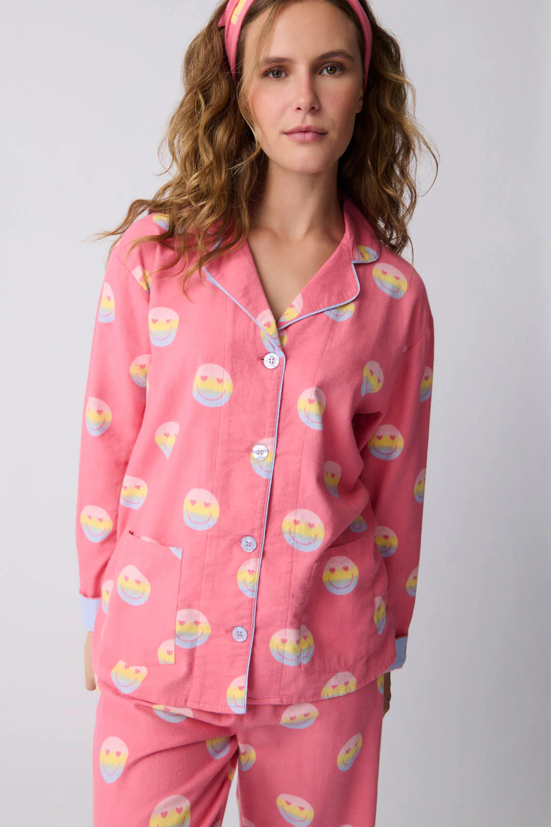 Pink flannel pjs sale