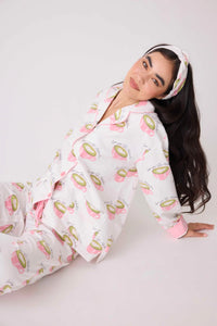 PJ Flannel Love You So Matcha-PJ Flannel-PJ Salvage-Cloud Nine Pajamas