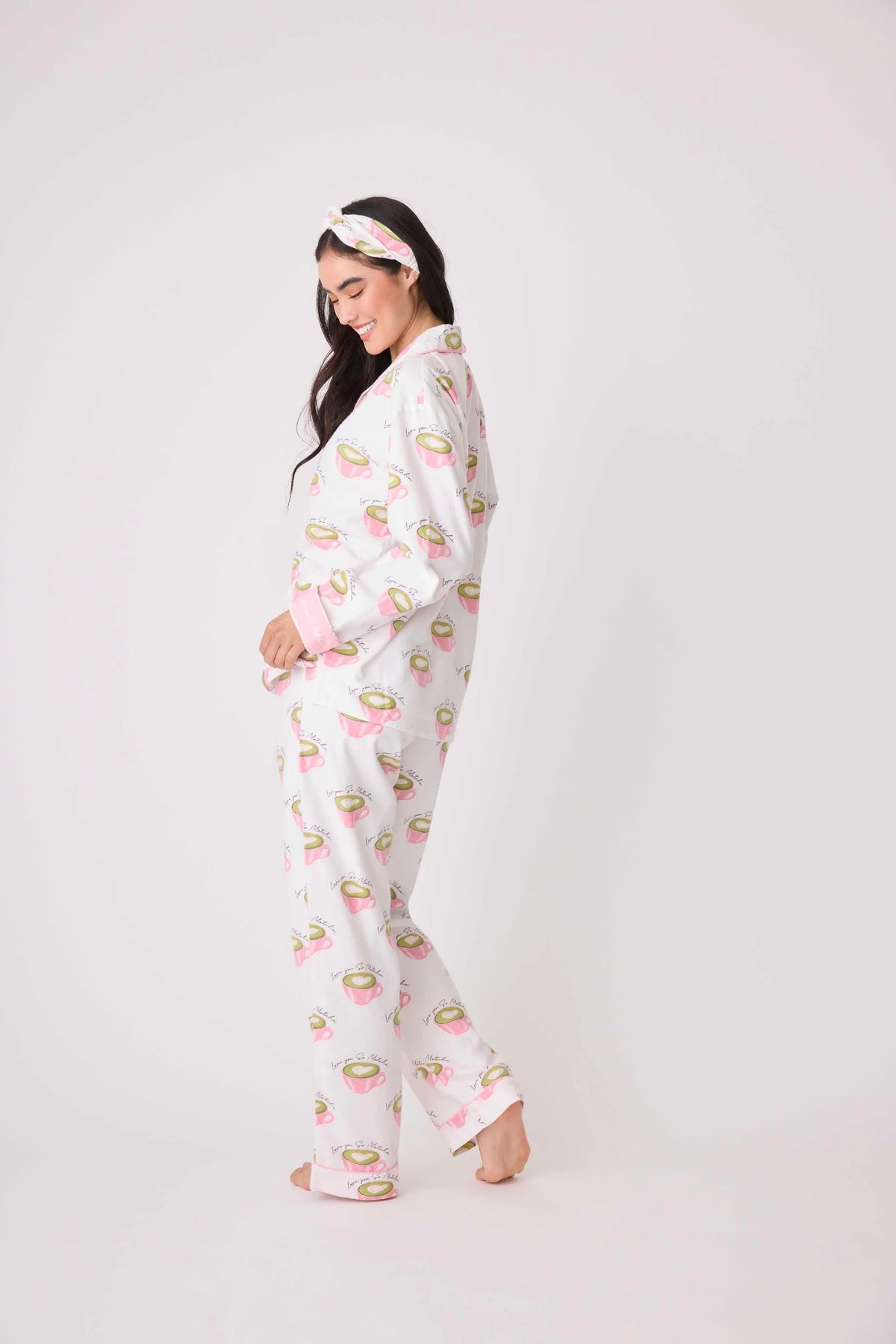 PJ Flannel Love You So Matcha-PJ Flannel-PJ Salvage-Cloud Nine Pajamas