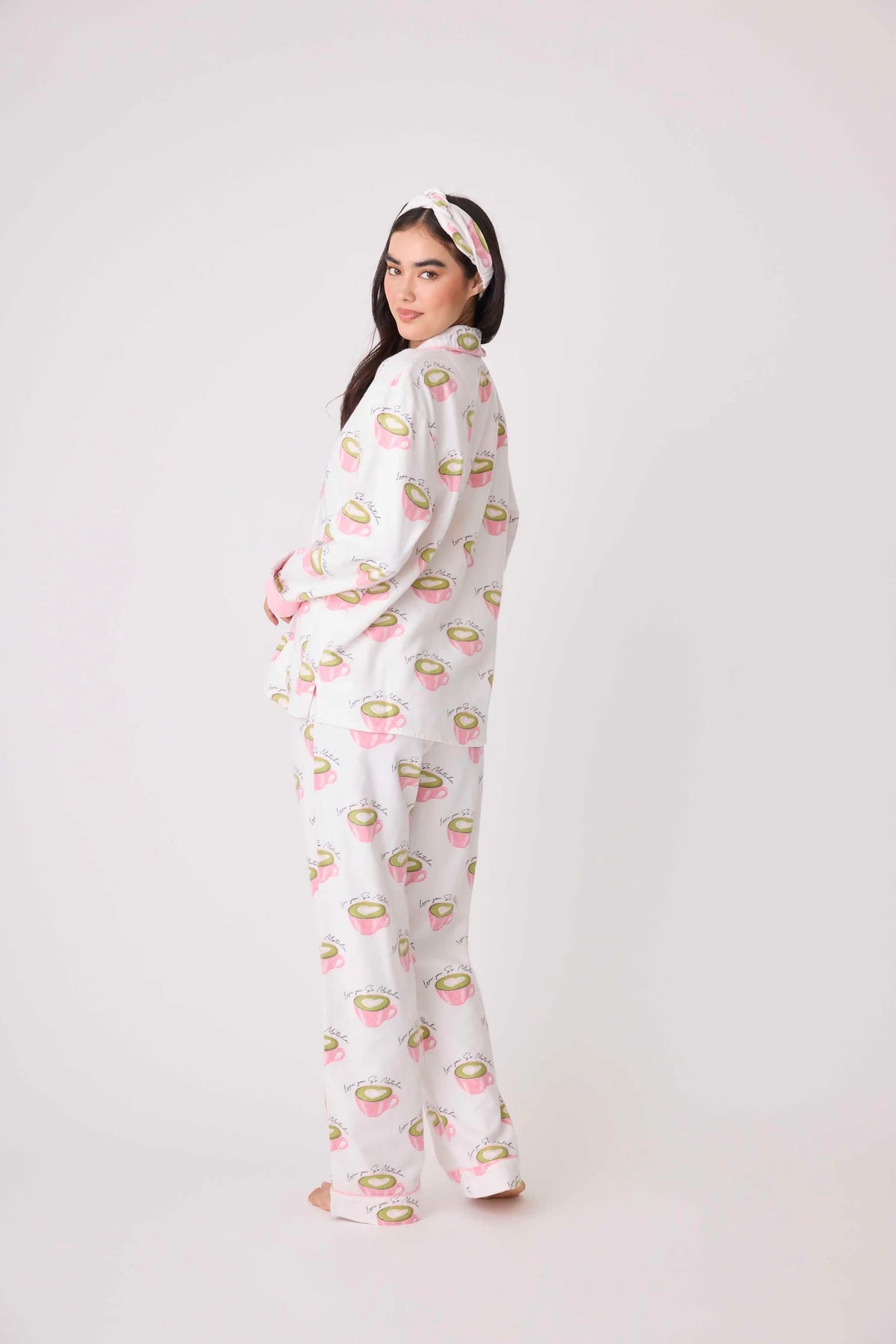 PJ Flannel Love You So Matcha-PJ Flannel-PJ Salvage-Cloud Nine Pajamas