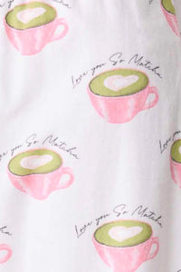 PJ Flannel Love You So Matcha-PJ Flannel-PJ Salvage-Cloud Nine Pajamas