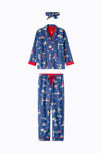 PJ Flannel Paws & Enjoy-PJ Flannel-PJ Salvage-Cloud Nine Pajamas