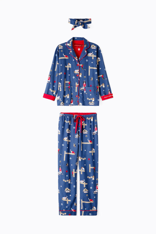 PJ Flannel Paws & Enjoy-PJ Flannel-PJ Salvage-Cloud Nine Pajamas