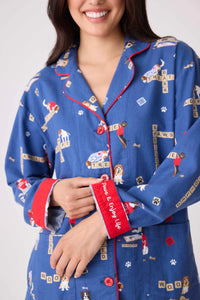 PJ Flannel Paws & Enjoy-PJ Flannel-PJ Salvage-Cloud Nine Pajamas