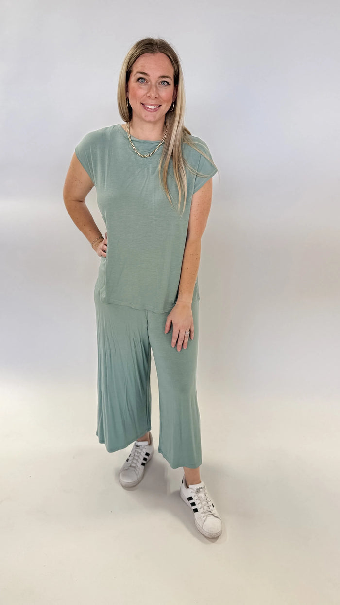 PJ Tee/Capri Opal-Yala-Cloud Nine Pajamas