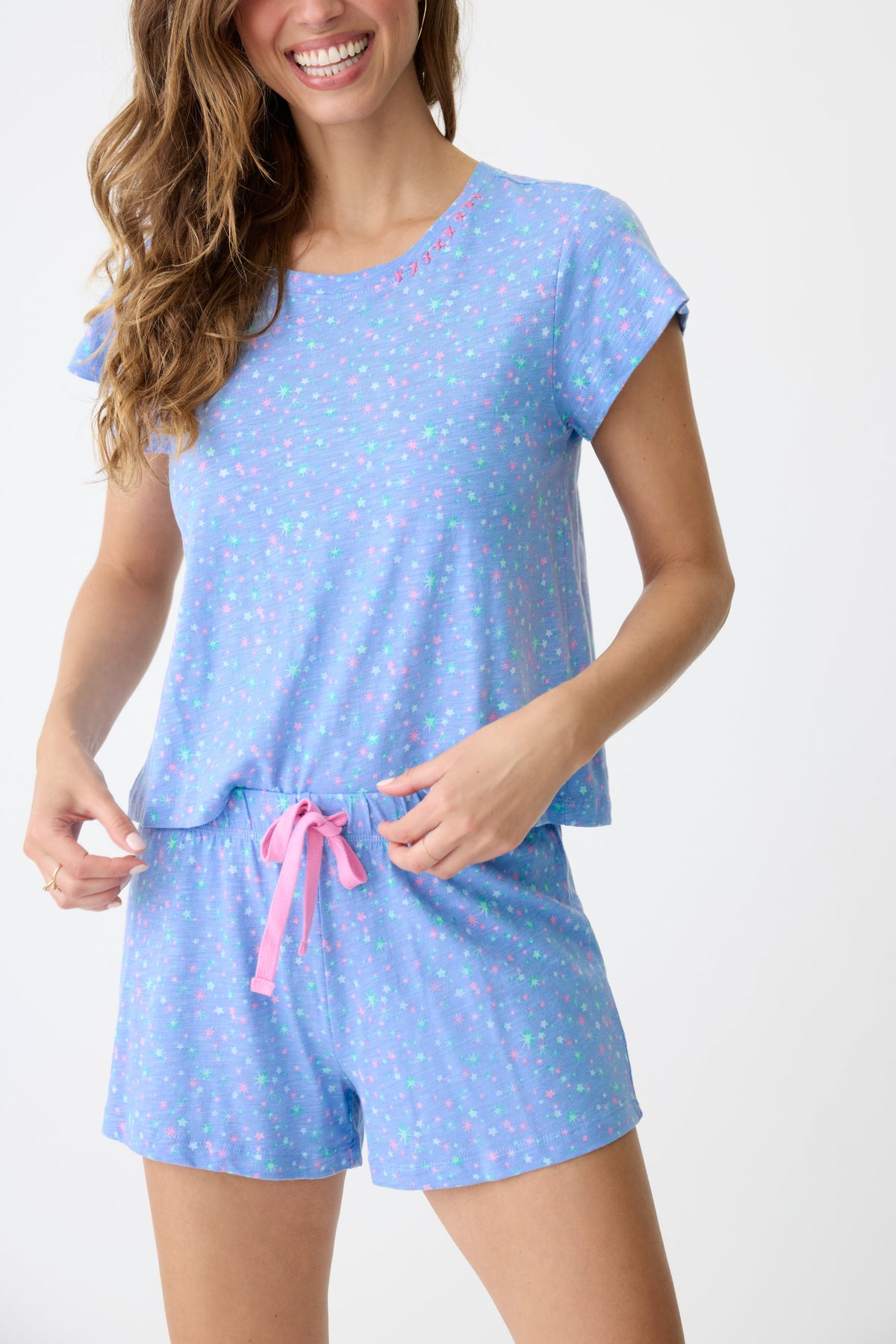 PJ Tee/Short Star Gazer Denim-PJ Set-PJ Salvage-Cloud Nine Pajamas