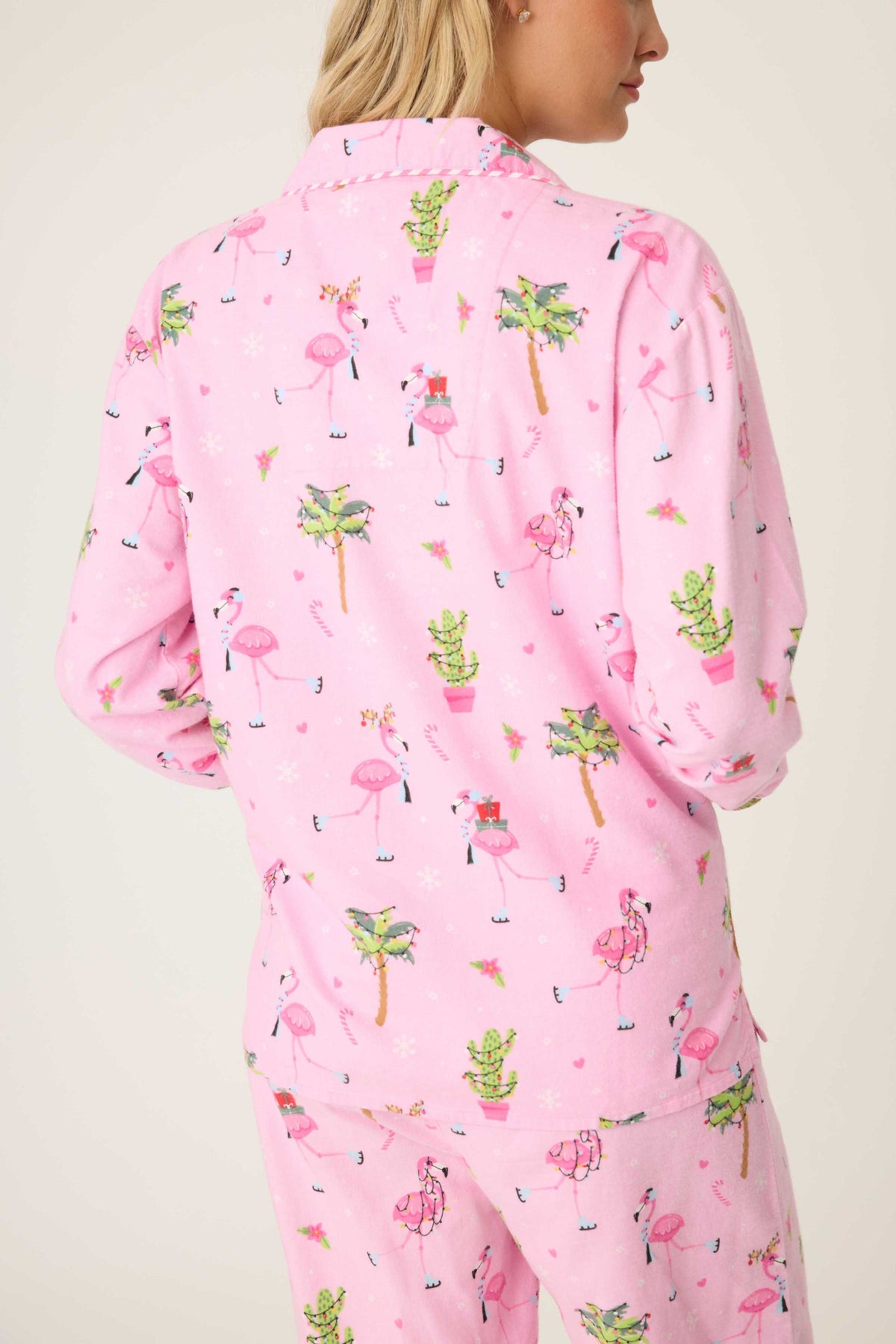 PJ Flannel Lets Jingle Flamingle