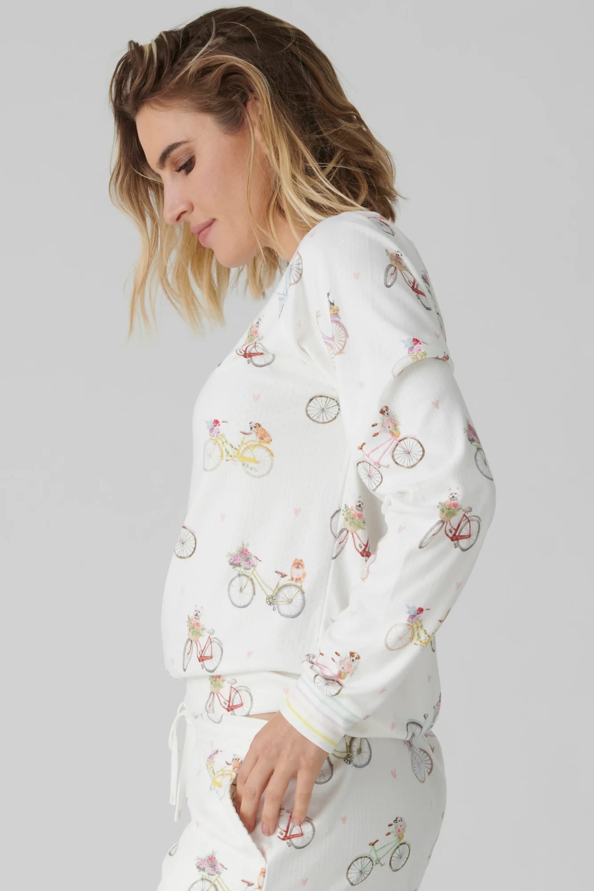 PJ Top/Jogger Set Floral Market Puppies