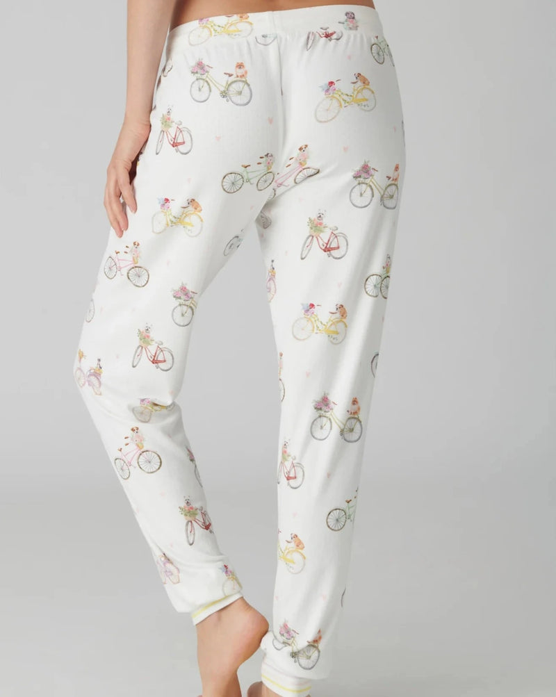 PJ Top/Jogger Set Floral Market Puppies