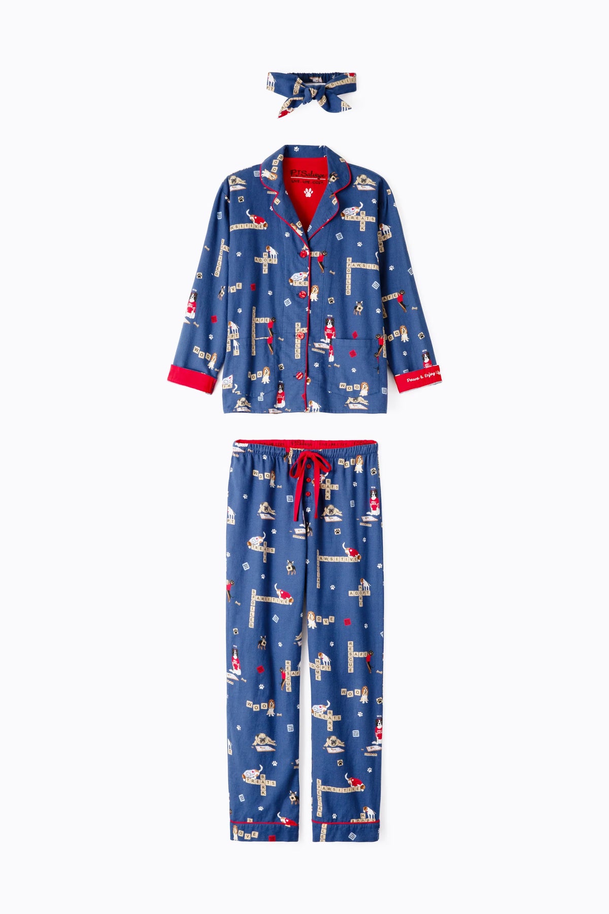 PJ Flannel Paws & Enjoy