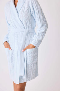 Robe Cable Crew Lounge-Robes-PJ Salvage-Cloud Nine Pajamas