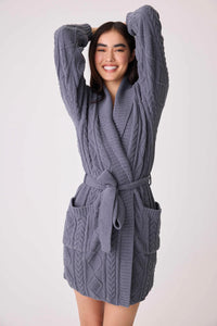 Robe Cable Crew Lounge-Robes-PJ Salvage-Cloud Nine Pajamas