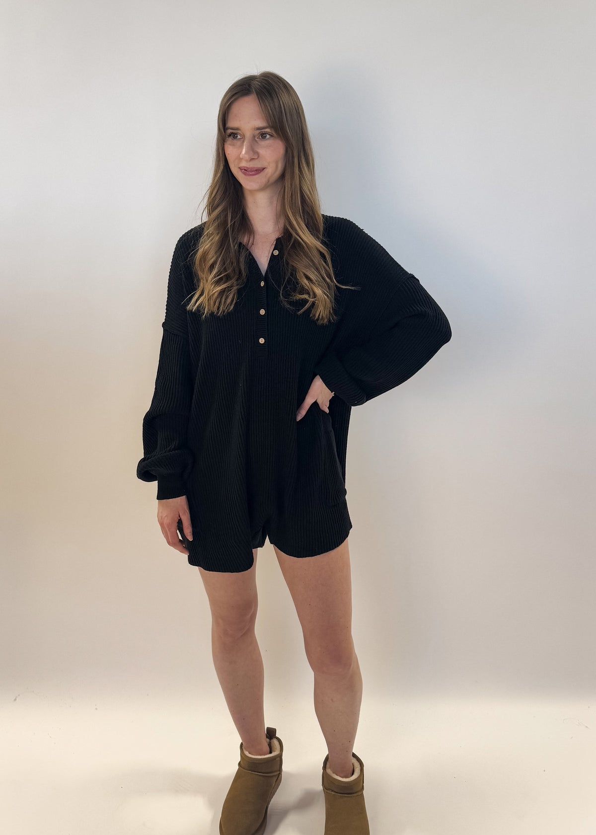 Romper Sweater Long Sleeve